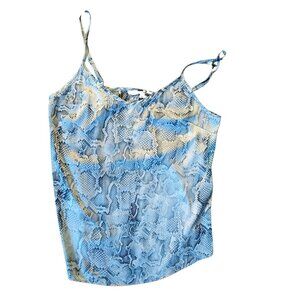 Women’s Sheer Blue Snakeskin Camisole by White House Black Market